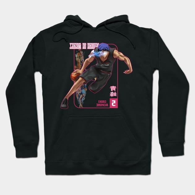 Aomine Daiki Five Hoodie by miocbjr